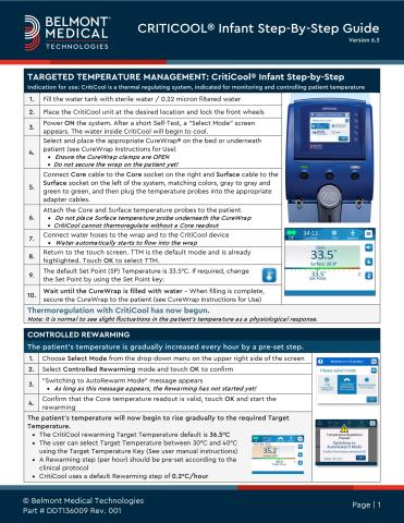 CritiCool® Infant Step-By-Step Guide